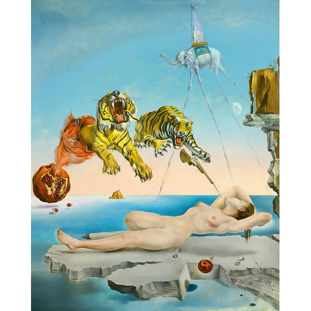 Art Poster  Salvador Dali Dream caused by Flight of a Bee  Art Print
